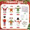 24 Pack DIY Christmas Photo Ornament Craft Kit – Add Your Own Face Santa, Reindeer, Nutcracker, Gingerbread Man, Snowman & Elf Ornaments with Stickers, Ribbon & Glue Dots for Funny Personalized Xmas Decorations